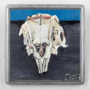 Blue Skull 4x6 Print