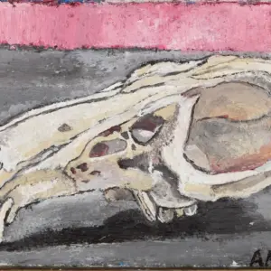 Pink Skull 4x6 Print